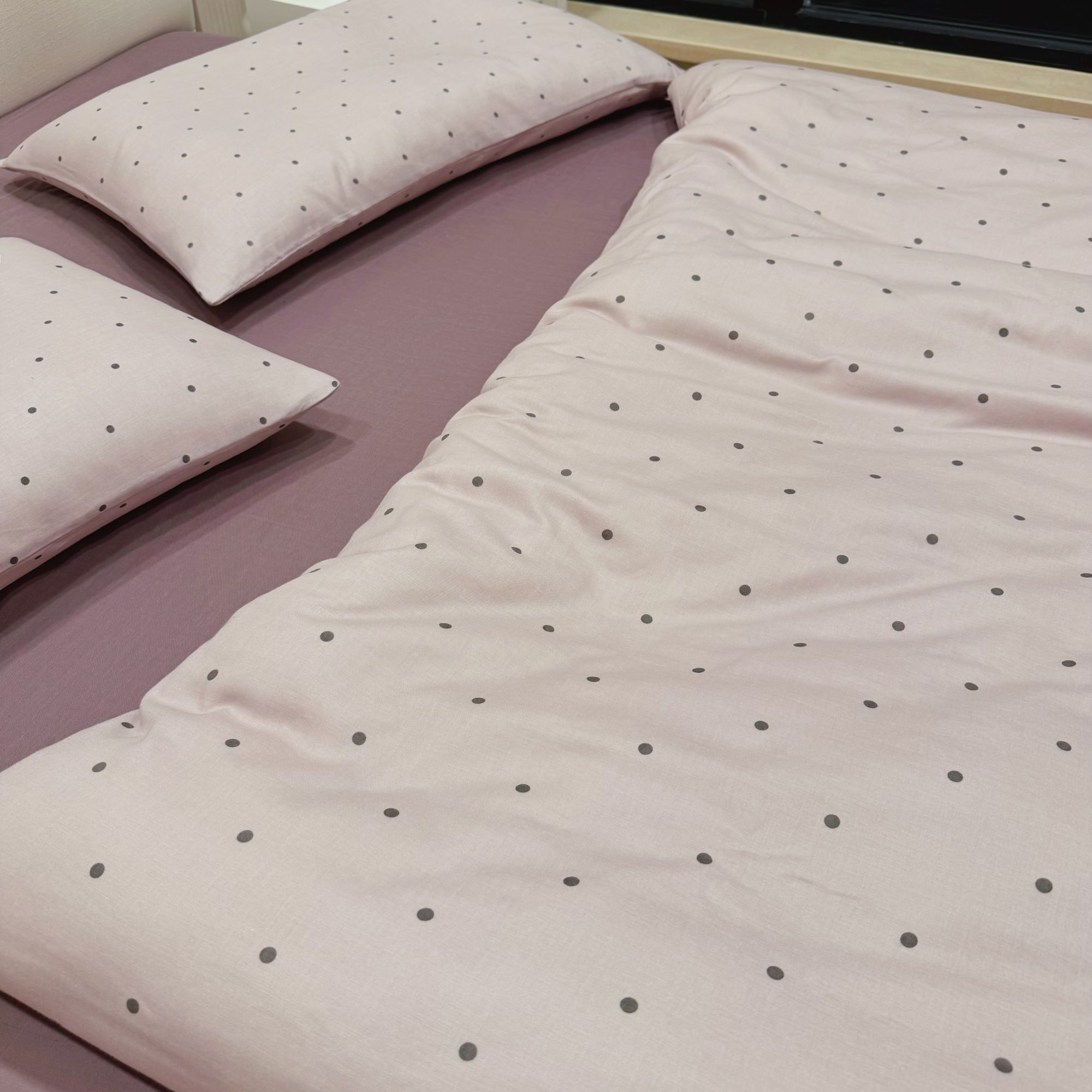 芋泥波波全棉A类双层纱四件套纯棉小碎花双人1.8m床上被套床单