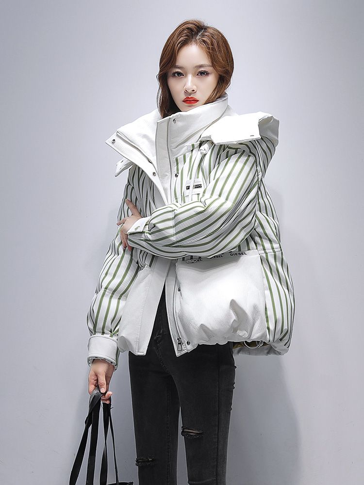 鸭鸭秋冬款年轻潮流服女款冬季短款小个子2023新款大牌高端外套