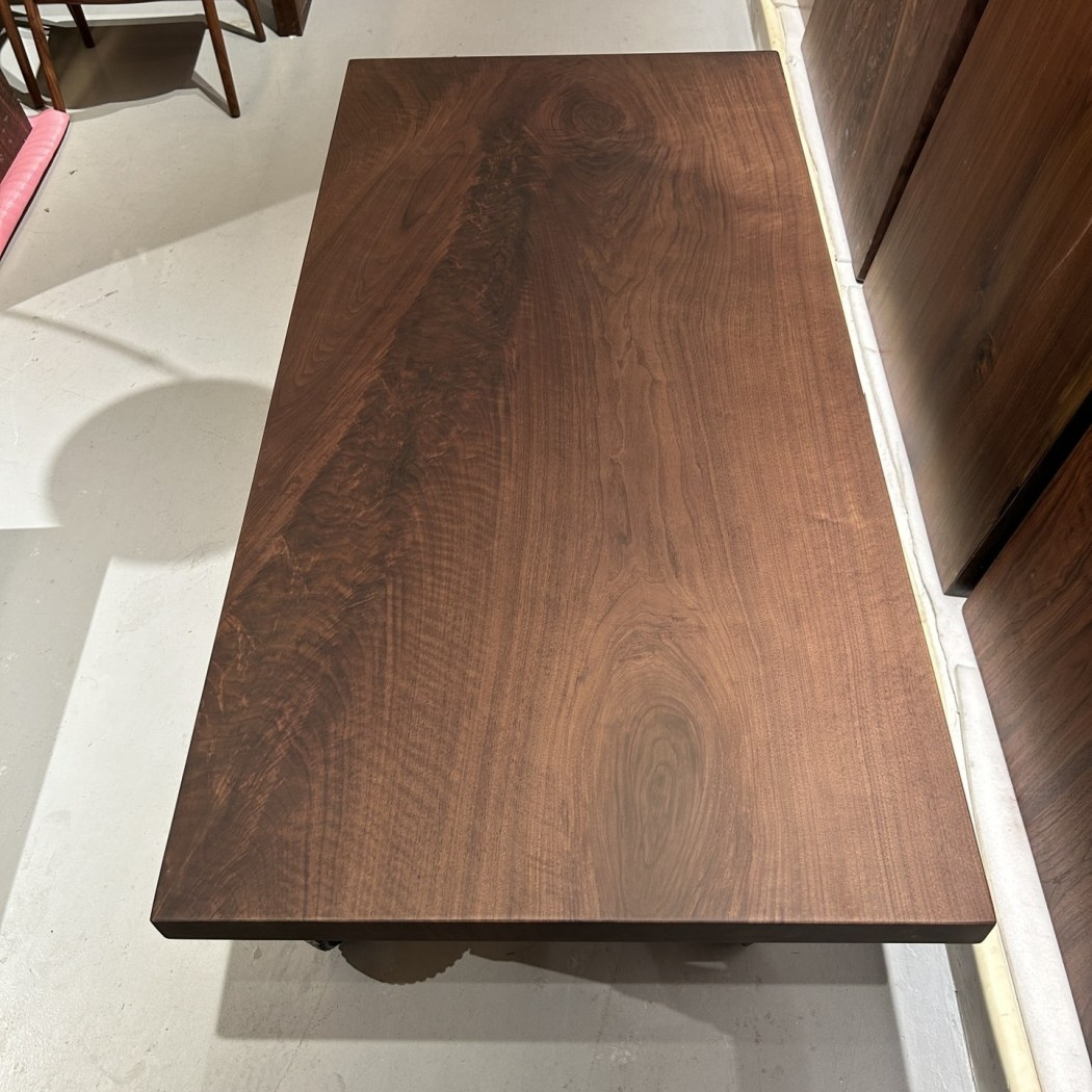 独板 北美黑胡桃大板 全方 175*86*5.5 送铁艺单V支架