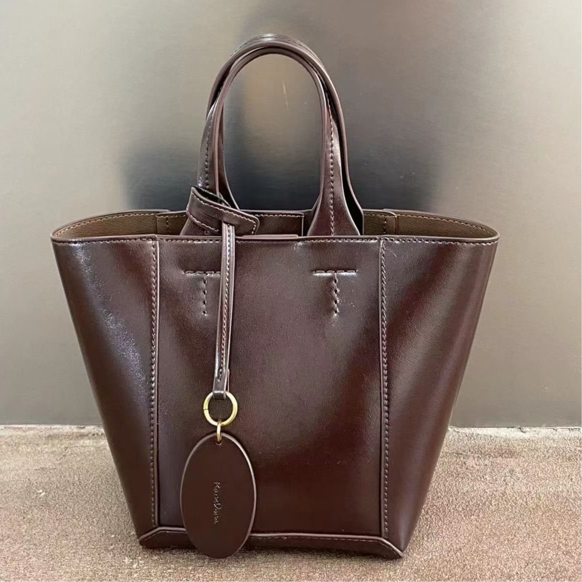 【珺珺甄选】SK-82580-1-黑糖咖啡-高定轻奢时尚百搭潮流女士包包