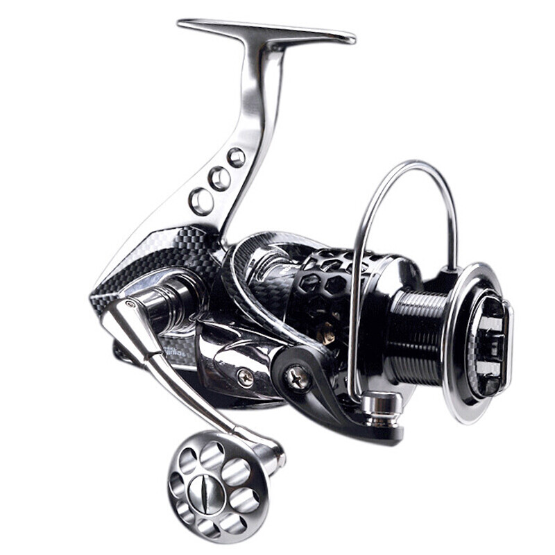 全金属鱼轮远投纺车轮渔轮18轴防海水线杯轮纺车轮海杆路亚轮远投