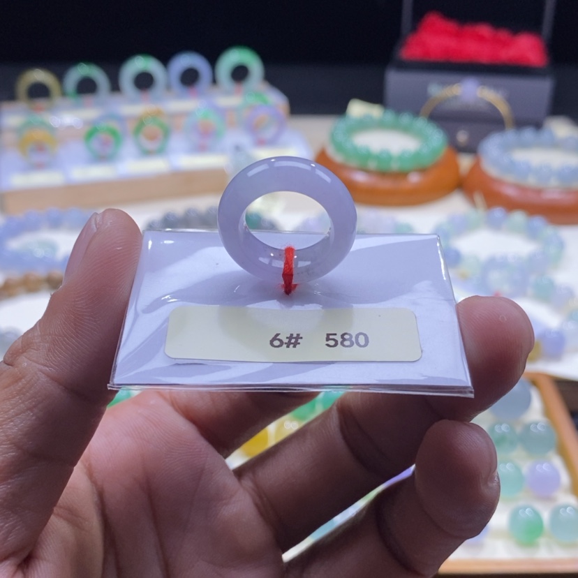 【闪购商品】翡翠戒指未镶嵌月*悦