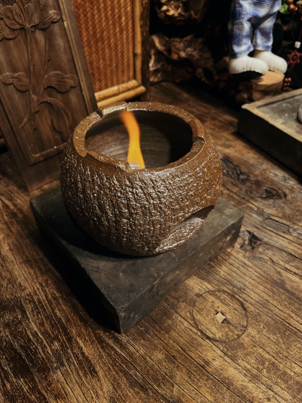 原创全手工柴烧温茶炉（不包含提梁）