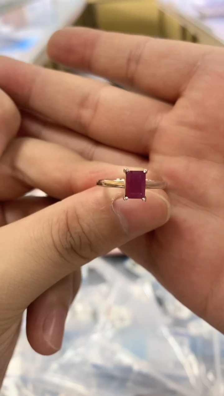 【闪购商品】红宝石戒指银S925镶嵌1111111111