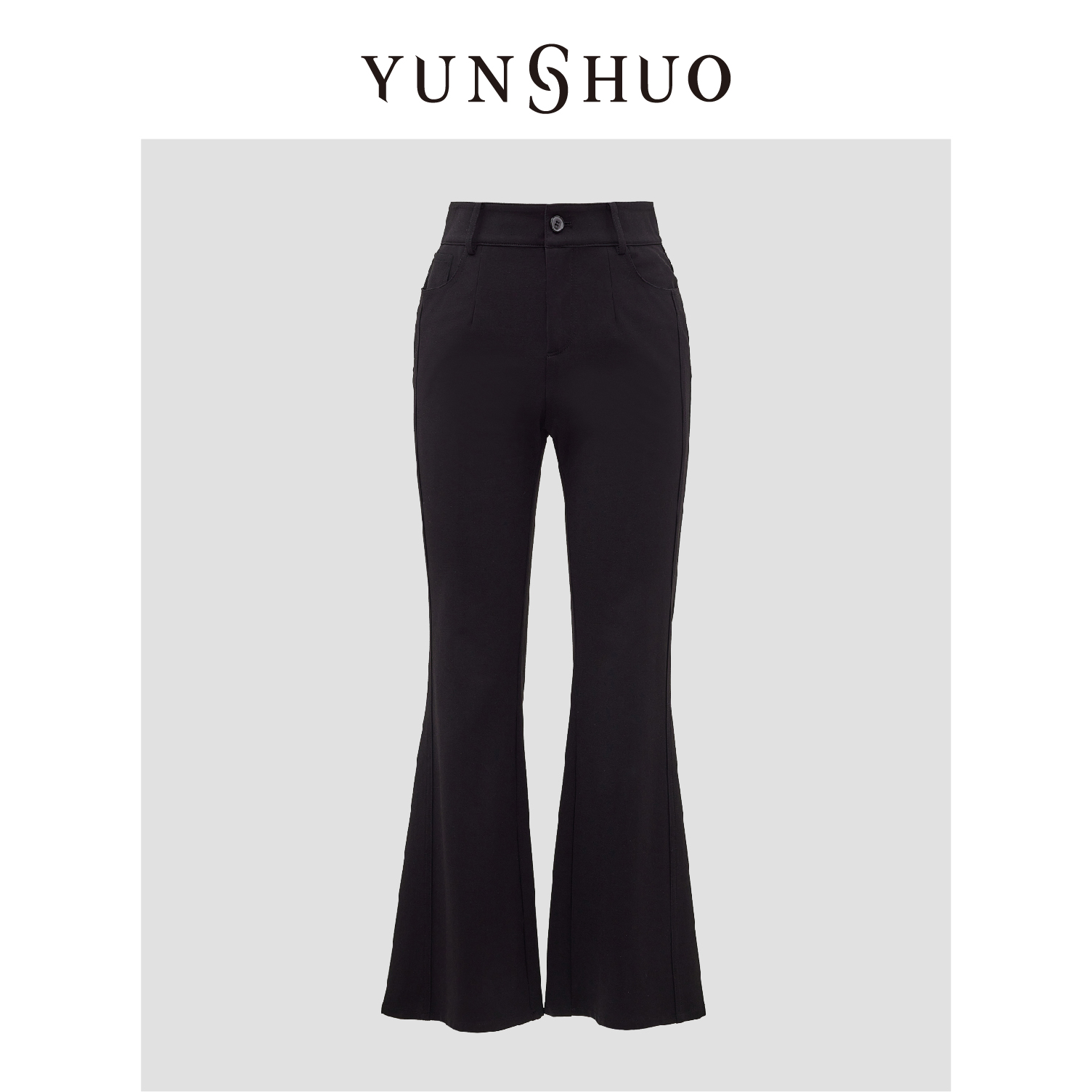 YUNSHUO   2024夏季新品时尚百搭微喇叭显瘦裤子198103
