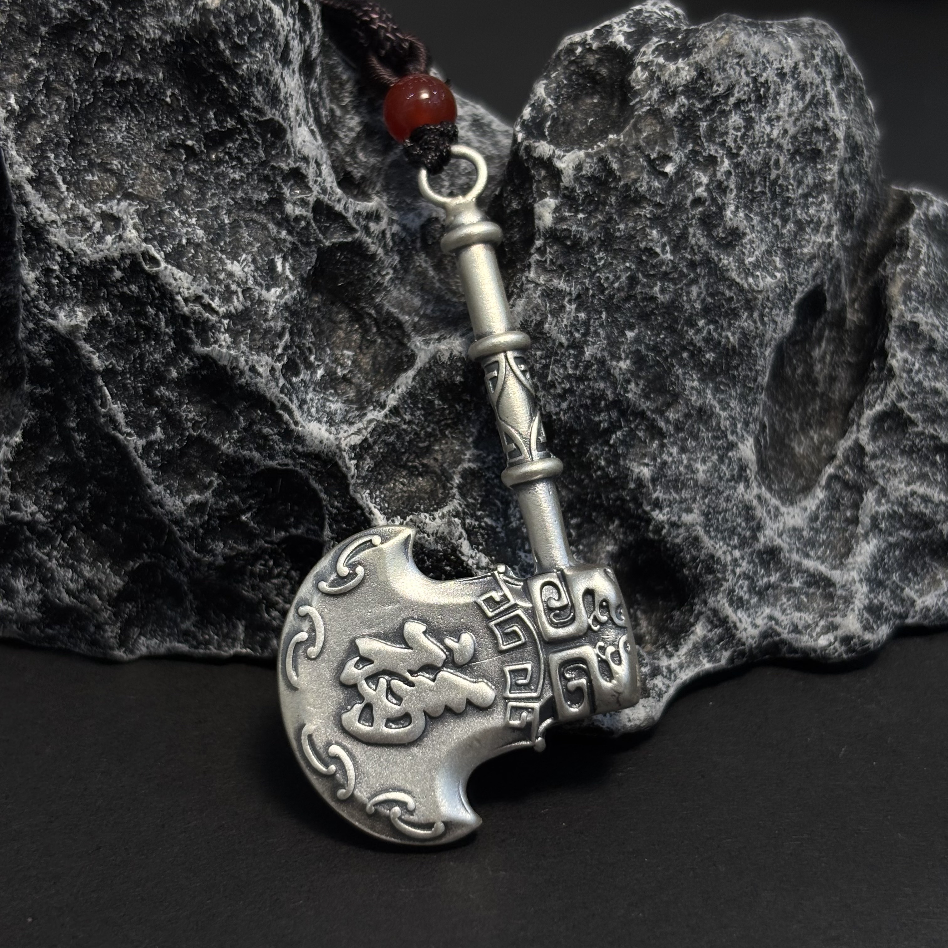 吊坠足银 足银999斧头吊坠复古古法挂坠