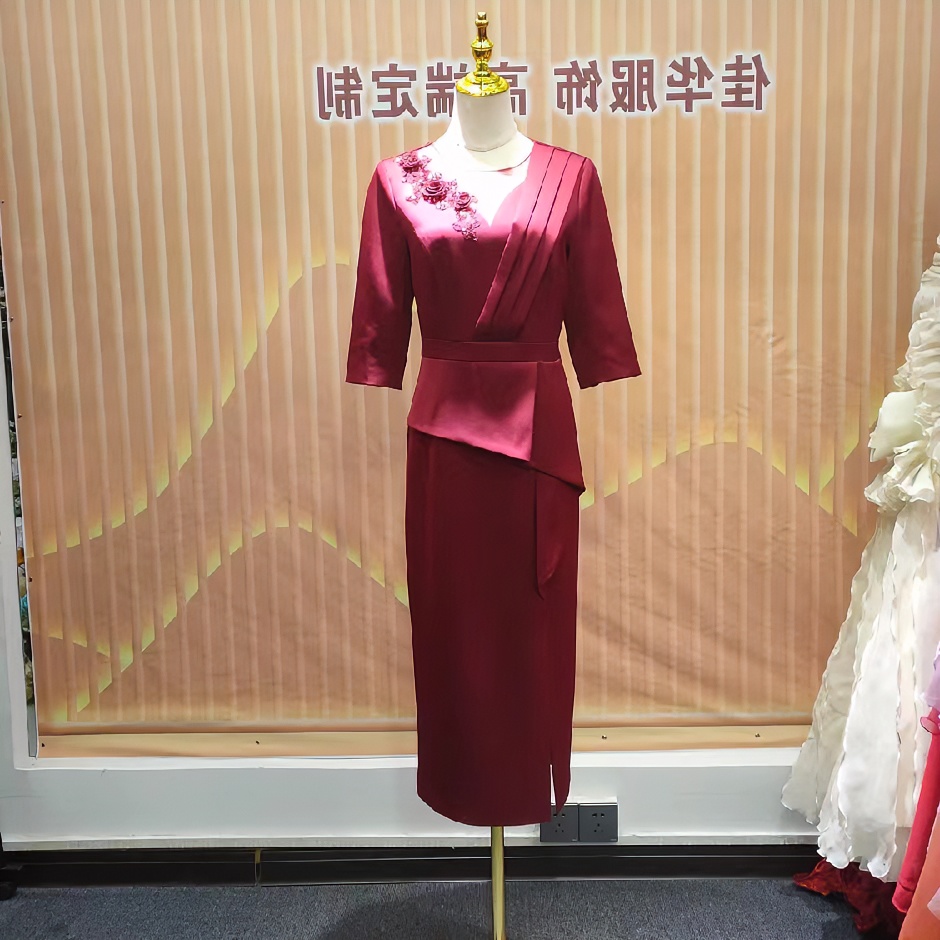 高端定制夏季喜妈妈时尚气质优雅日常小礼服