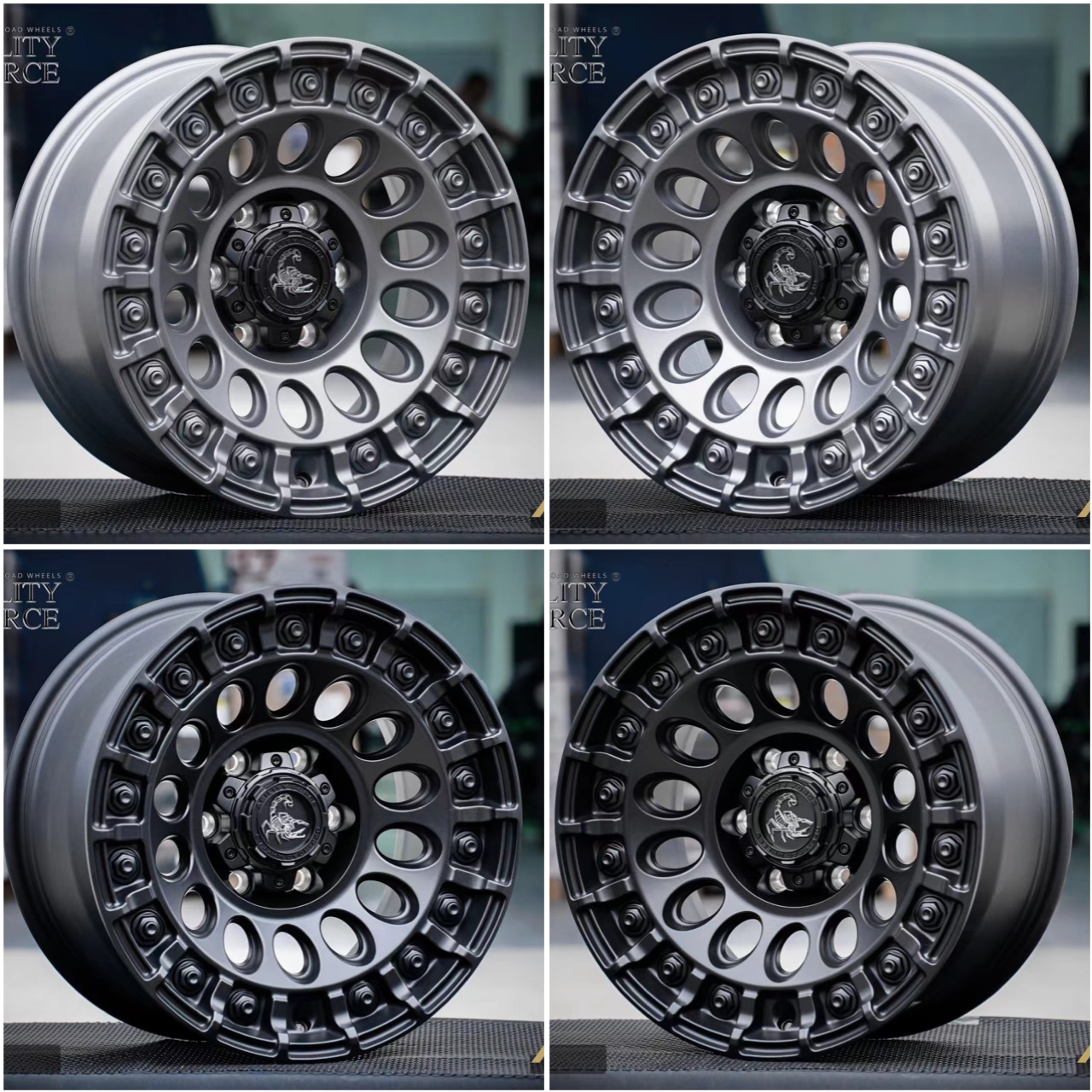 大漠毒蝎A717越野轮毂普拉多帕杰罗牧马人坦克长城炮游骑侠大道H9