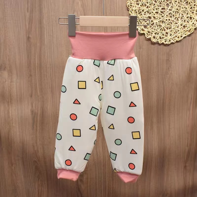 81311玥儿兔几何图形高腰棉裤