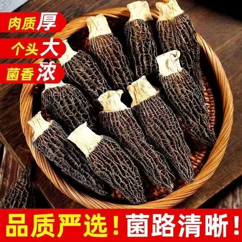 长白山羊肚菌 精选干货味道清香 深山采摘 山珍