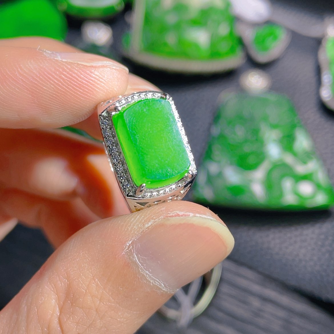 【闪购商品】翡翠颈饰银S925镶嵌101