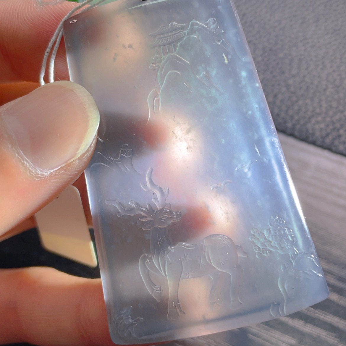 【闪购商品】翡翠颈饰18K金镶嵌25