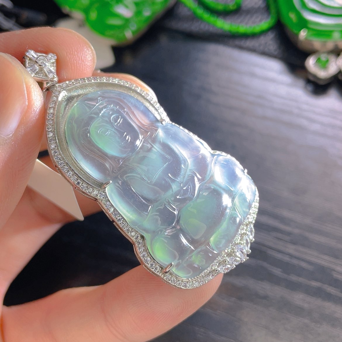 【闪购商品】翡翠颈饰银S925镶嵌815