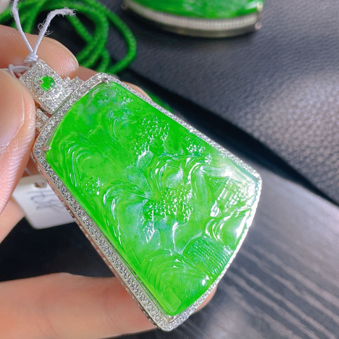 【闪购商品】翡翠颈饰银S925镶嵌6