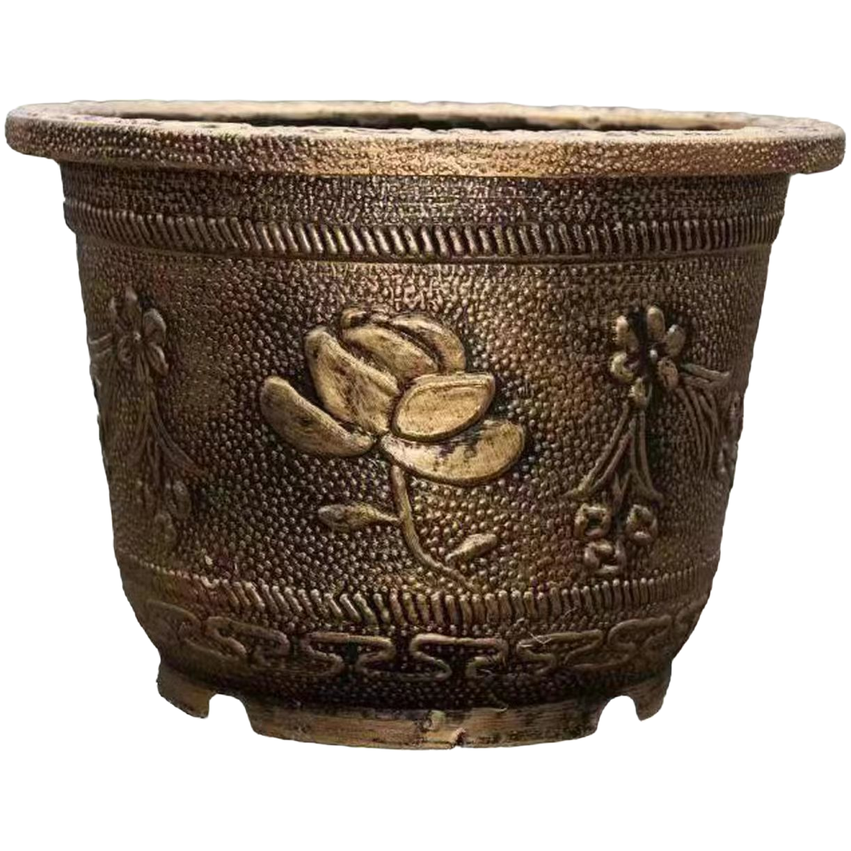 花盆加厚耐摔耐砸耐磨耐用树脂塑料栽景盆荷花盆水培老桩盆清仓 