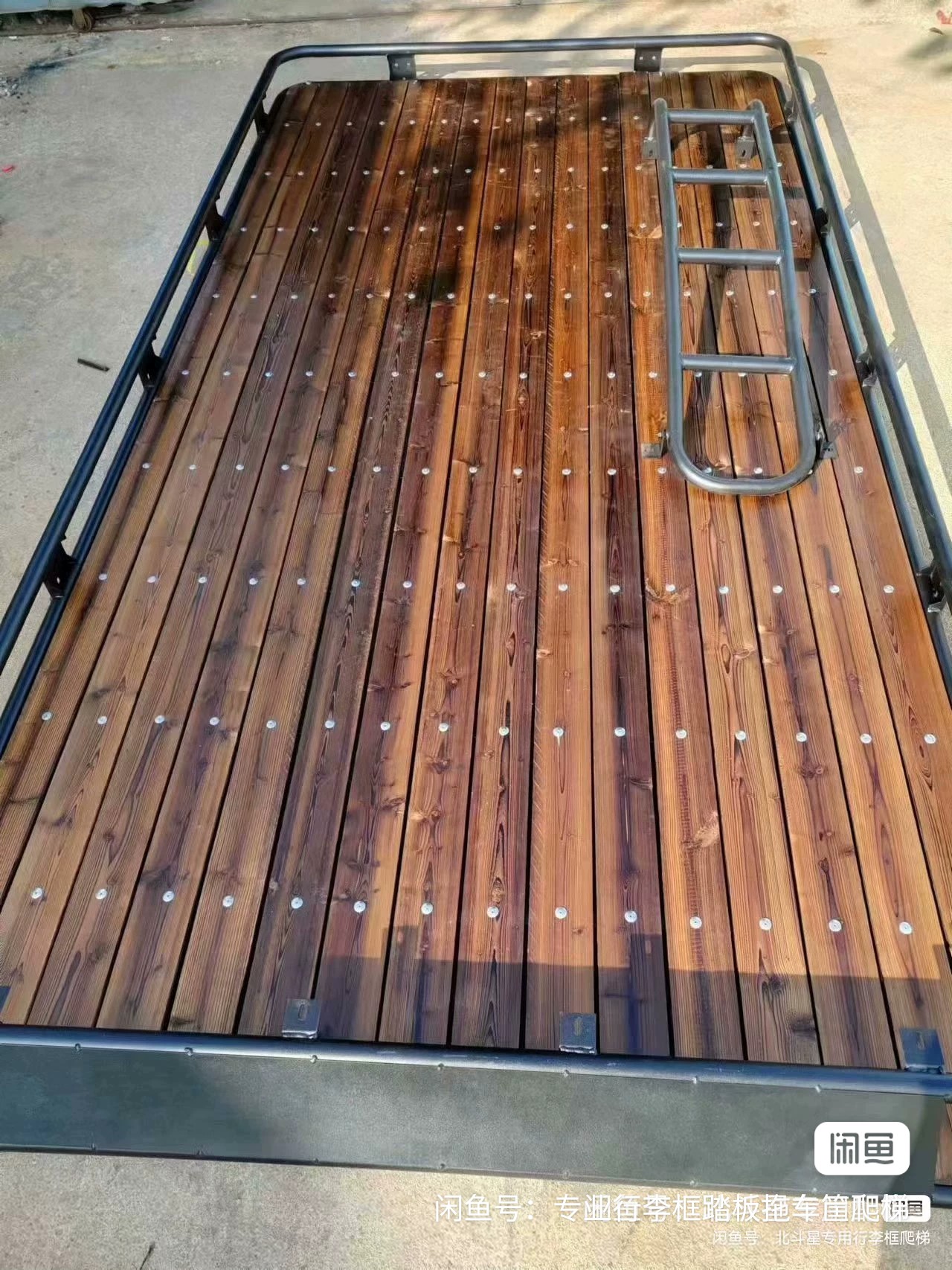 新时代中顶防腐木行李架 ，无损安装