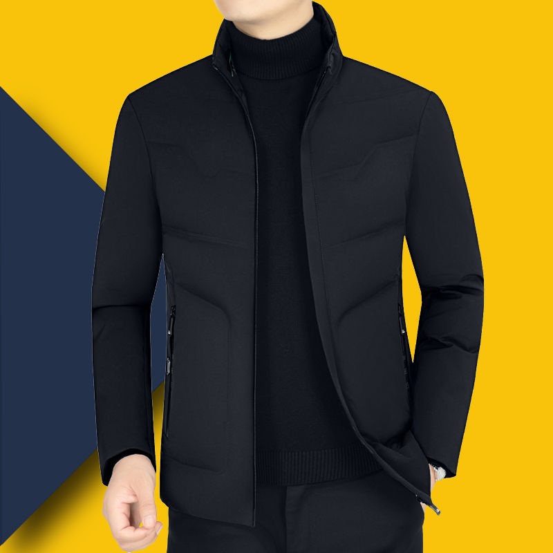 皮尔卡丹保暖商务短款优等品羽绒服冬季冬装韩版立领休闲上衣时尚