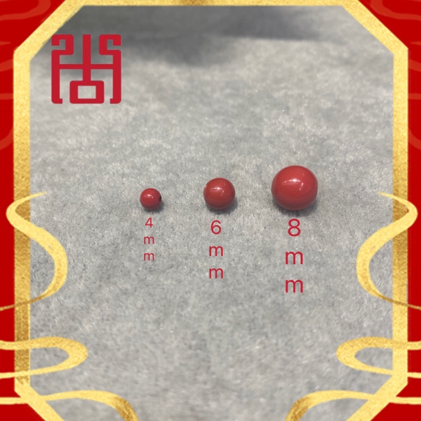 非金属手链 朱红色砂手链散珠（ DIY配珠）