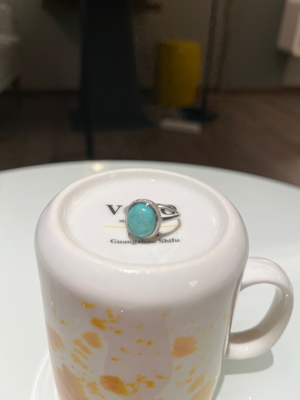 925银戒指 银镶松石戒指A-2