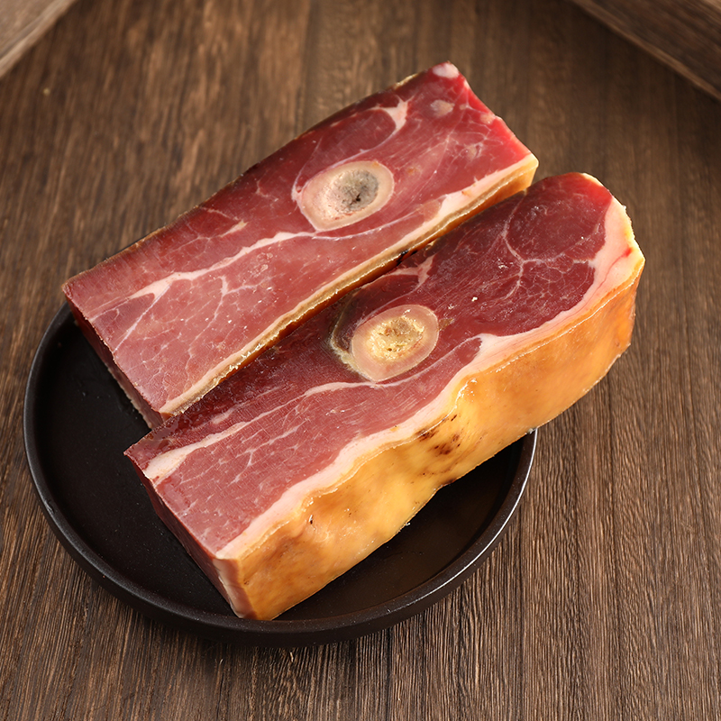 【金华火腿旗舰店】300g煲汤火腿切片块咸肉有骨火腿浙江特产腌腊肉
