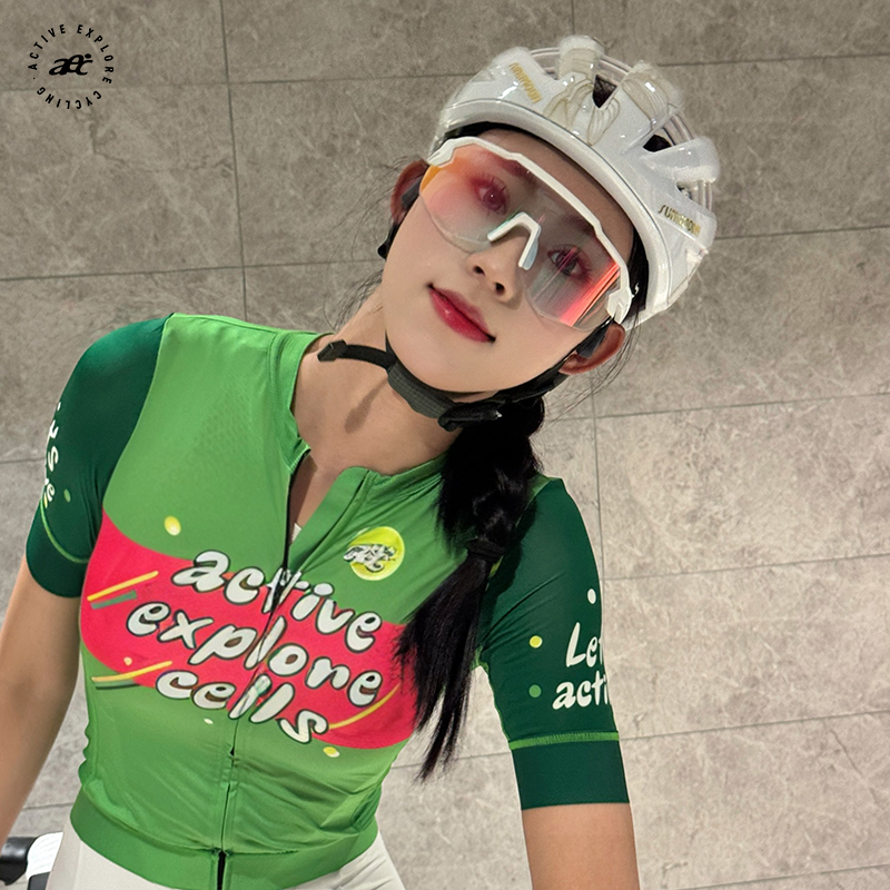 aec骑行服夏季短袖男女士2025款探索细胞山地公路自行车速干春夏