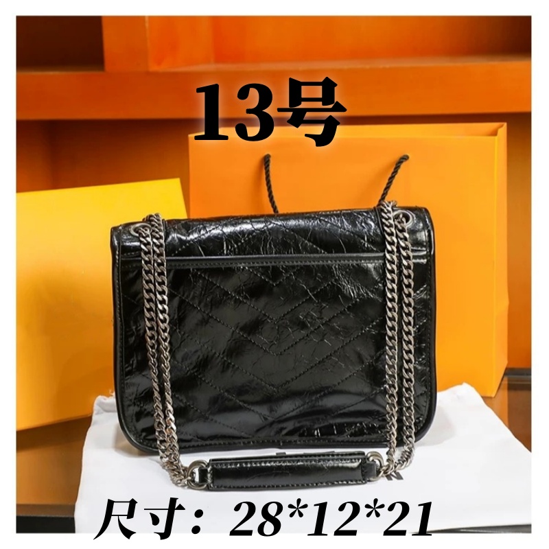 【13号】时尚百搭斜跨黑包