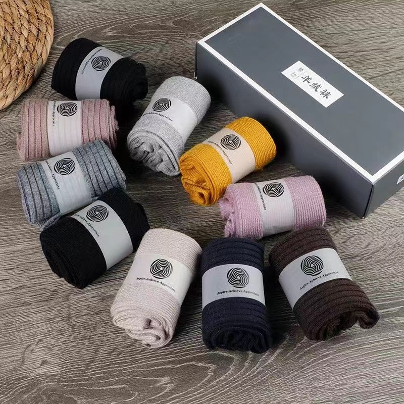 【加厚羊绒袜】粉丝的福利 一盒五双非常暖和