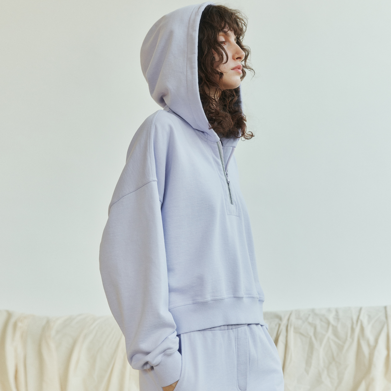 Z老板 质感老钱 连帽卫衣女秋季2024新款宽松休闲短款上衣女外套