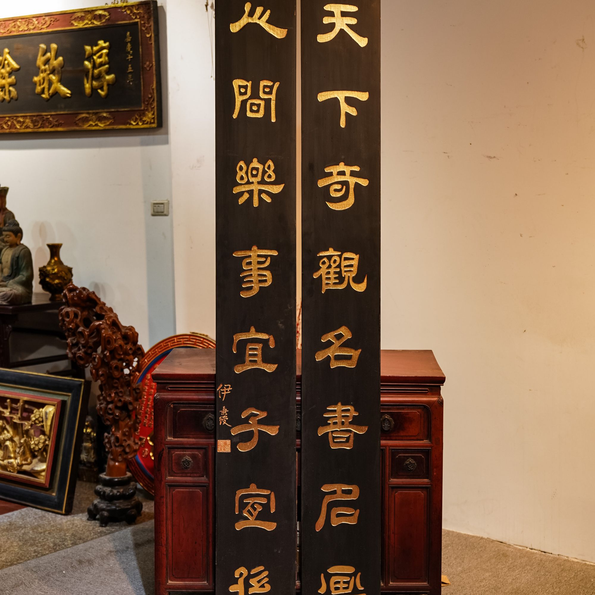 新款匾额定做老式复古实木招牌设计成品高档木雕天下