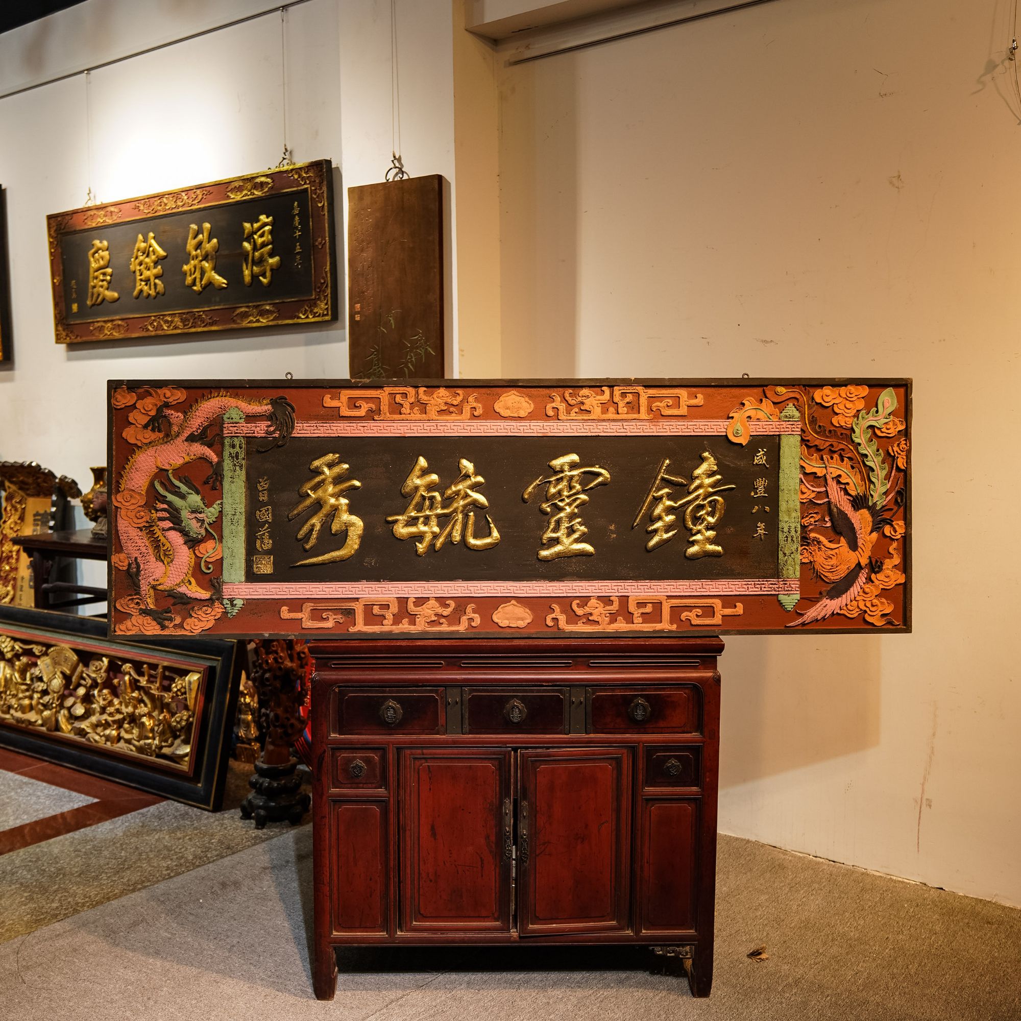 新款定做门头牌匾店铺开业实木木匾仿古刻字秀