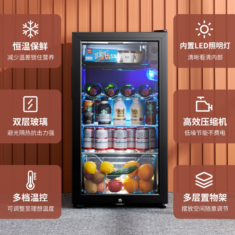 【小扬哥推荐】【小扬哥推荐】冰吧家用冷藏柜小冰箱办公水果饮料