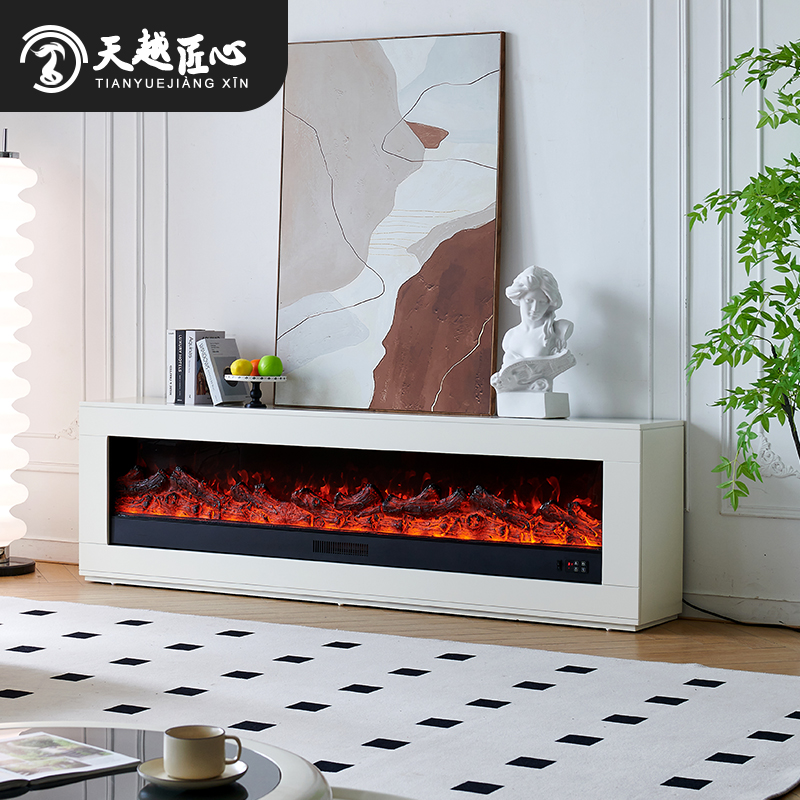 天越2m法式壁炉电视柜 家用美式装饰柜 仿真火取暖电子壁炉芯