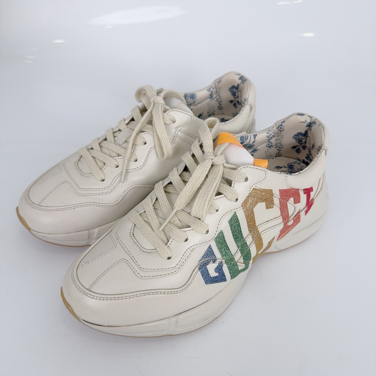 95新 GUCCI/古驰 37.5码/Gucci/古驰 彩虹老爹鞋/98新/jm09096