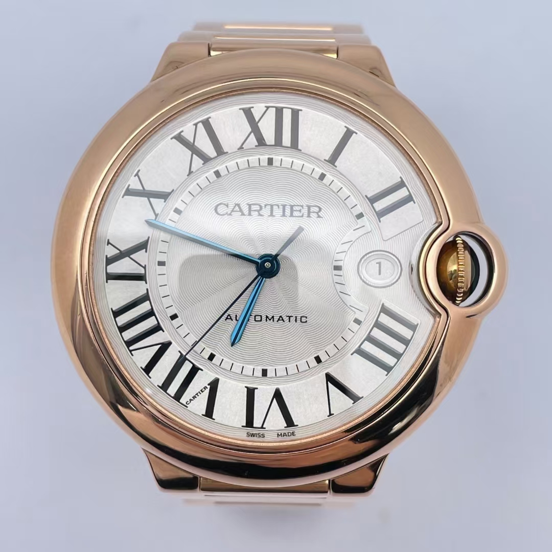 95新 Cartier/卡地亚 卡地亚蓝气球18k全金/W69006Z2/42mm单表男