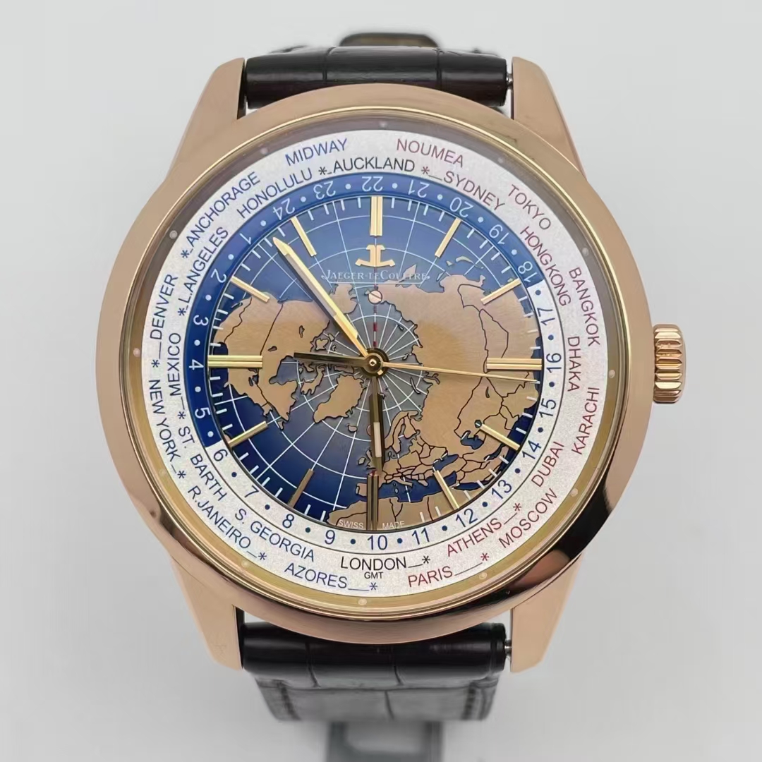 95新 Jaeger-LeCoultre/积家 积家地球物理天文台/世界时18k金/42