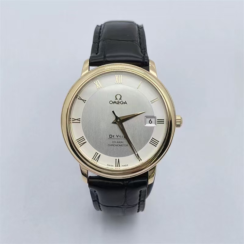 95新 Omega/欧米茄 欧米茄蝶飞金表/37mm/单表/18k金表男士原装