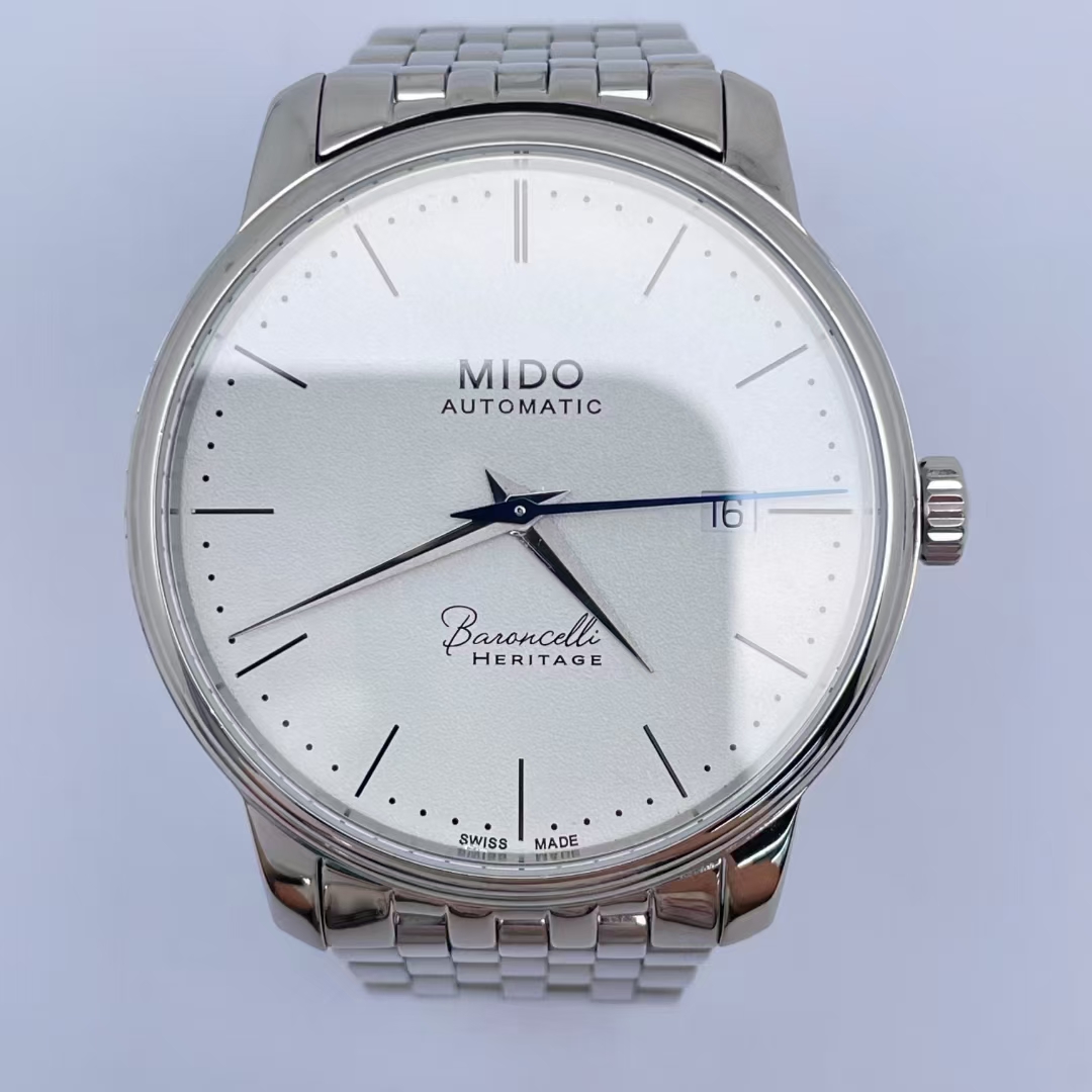 95新 Mido/美度 贝伦赛丽/39mm/全套30米防水/M027.407.11.010.00