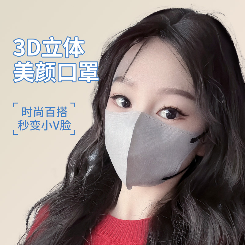 2024龙年3D立体高颜值一次性防护时尚显瘦护眼角口罩独立包装通用