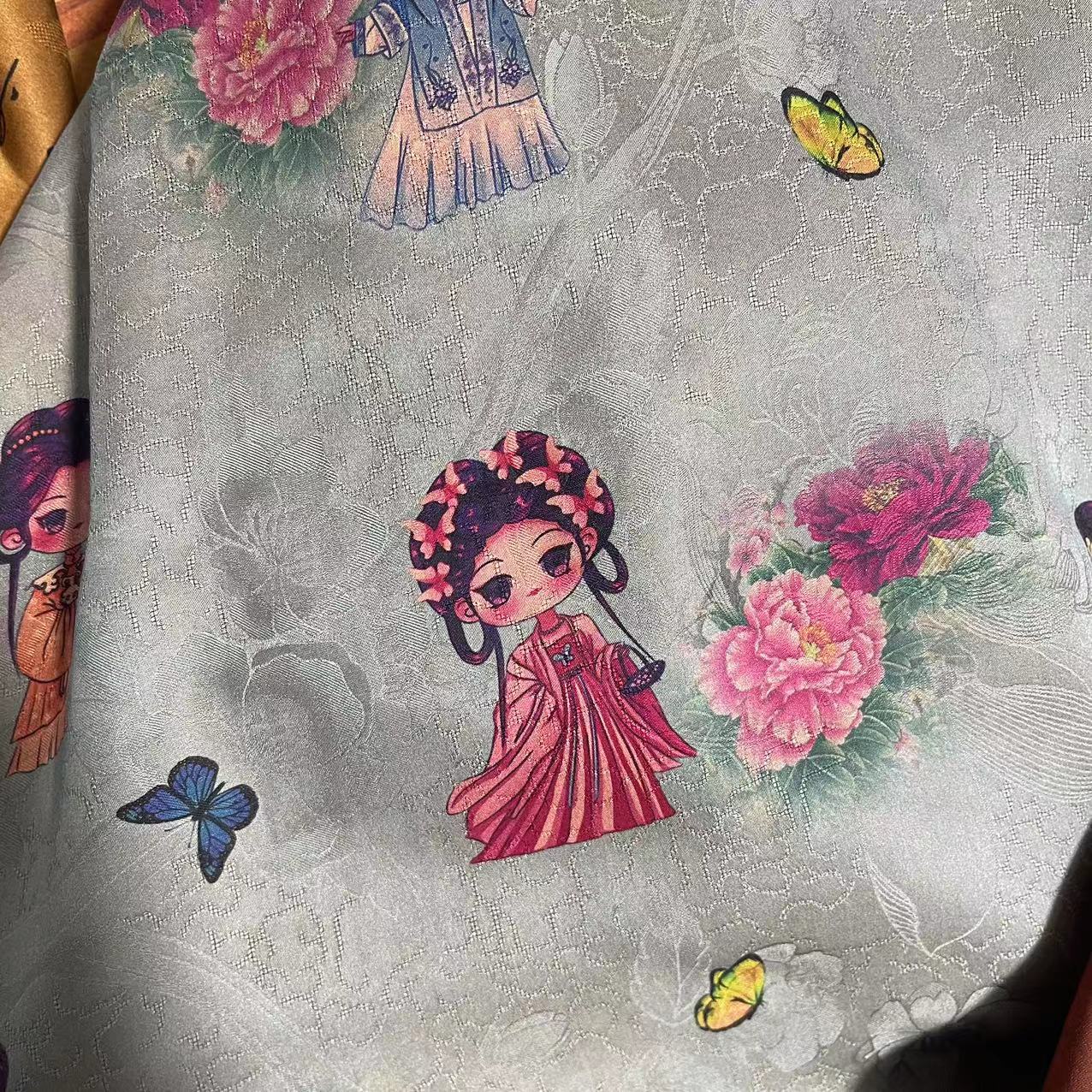 【豆妈丝绸】直播秒付真丝香云纱桑蚕丝