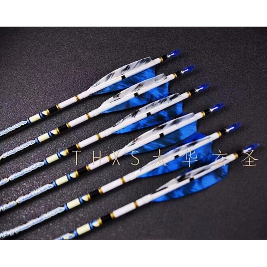 太华玄圣2023THXS升级T1原CE纯碳纤维3K箭美猎复合炫彩真羽弓箭