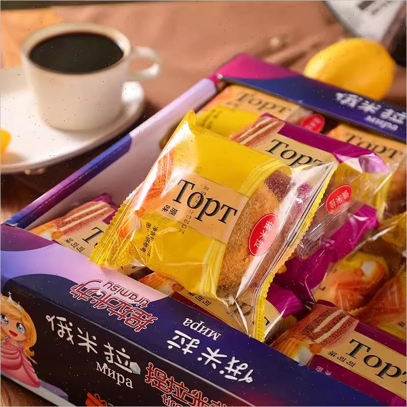 提拉米苏奶油蛋糕整箱18块可可味奶油味俄式风味