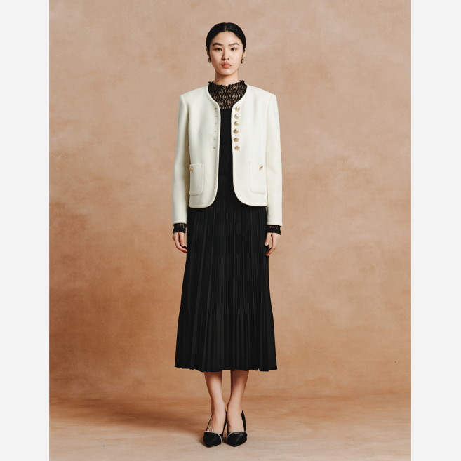 GEJIN/歌锦2024早秋新款时尚褶皱半裙9322411198女装半身裙