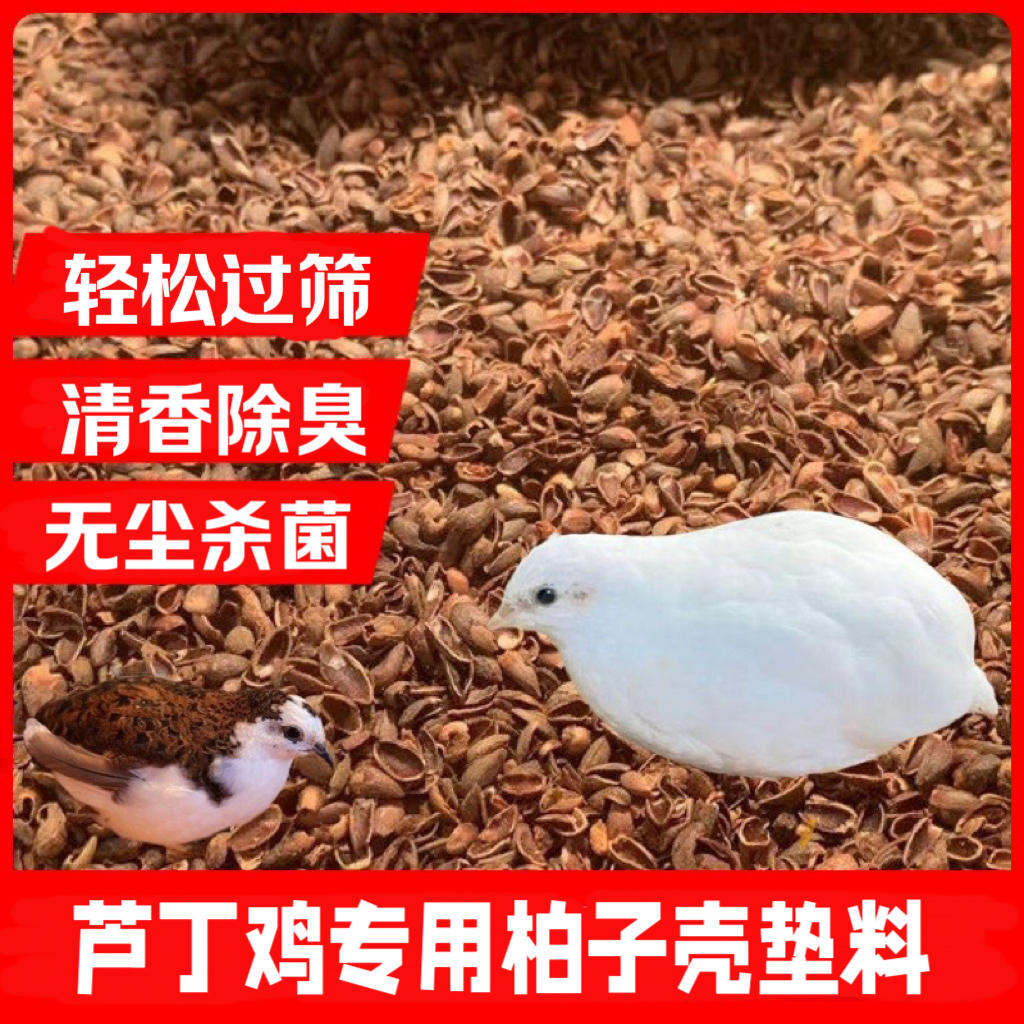 y芦丁鸡柏子壳垫料除臭无尘鹌鹑柏子壳