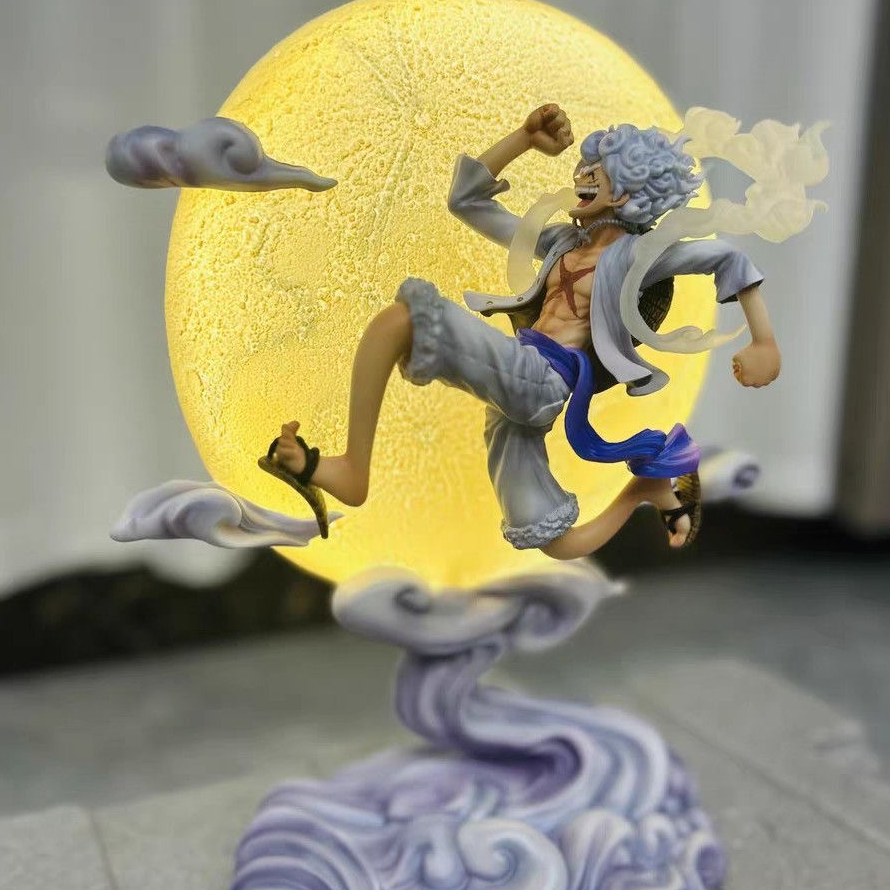 奔月尼卡路飞 可发光 海贼王雕像模型