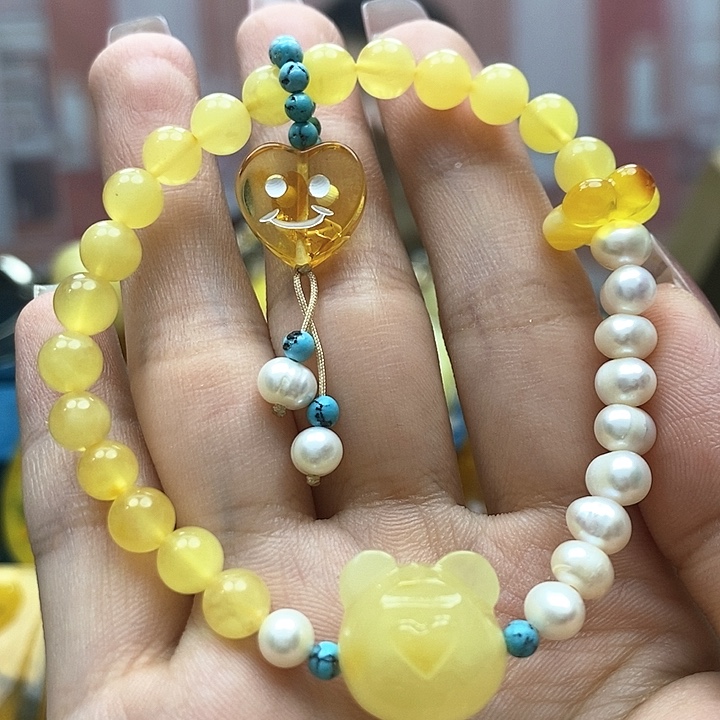 琥珀手链未镶嵌手串