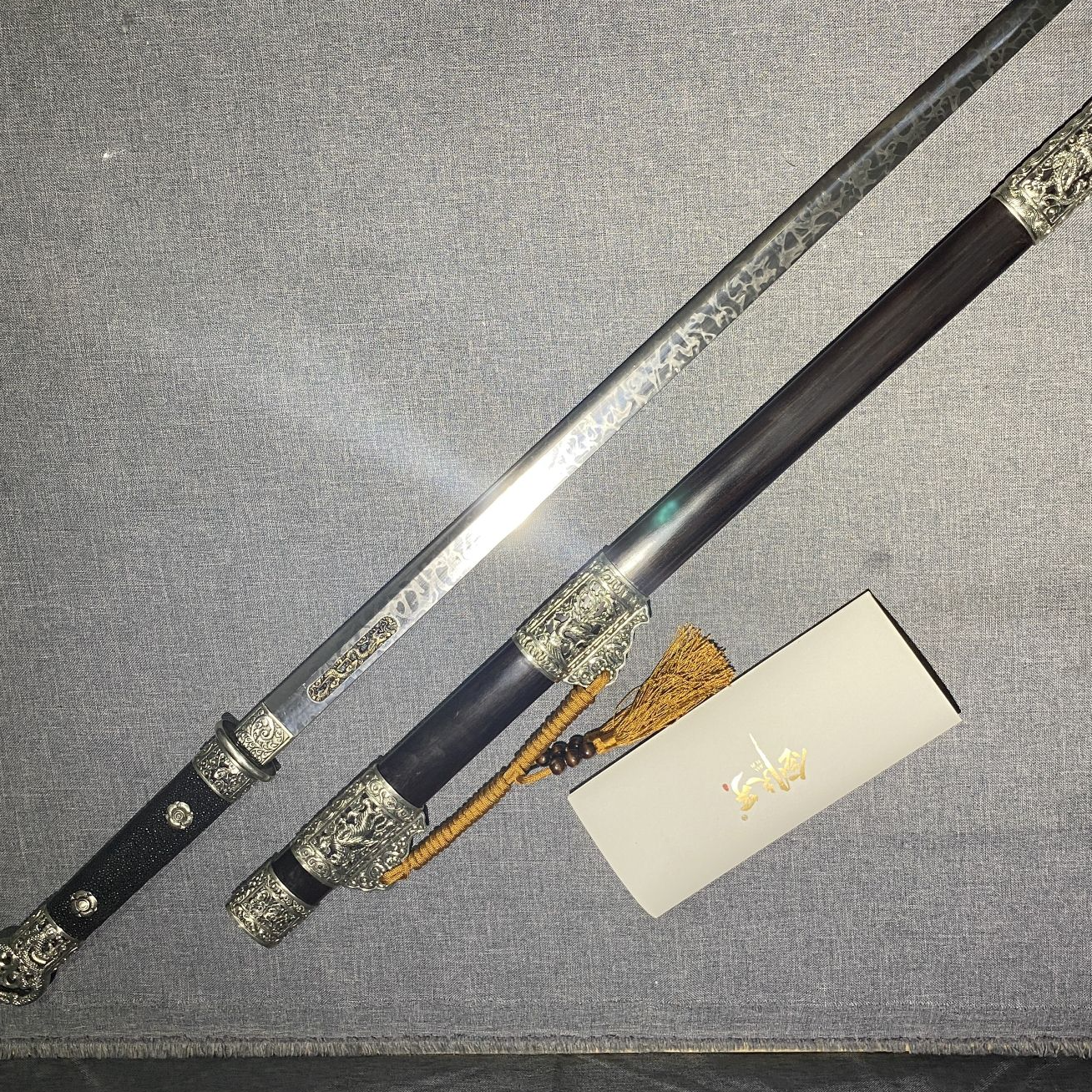 四圣唐刀白铜款皆烧嵌铜唐横刀未开刃