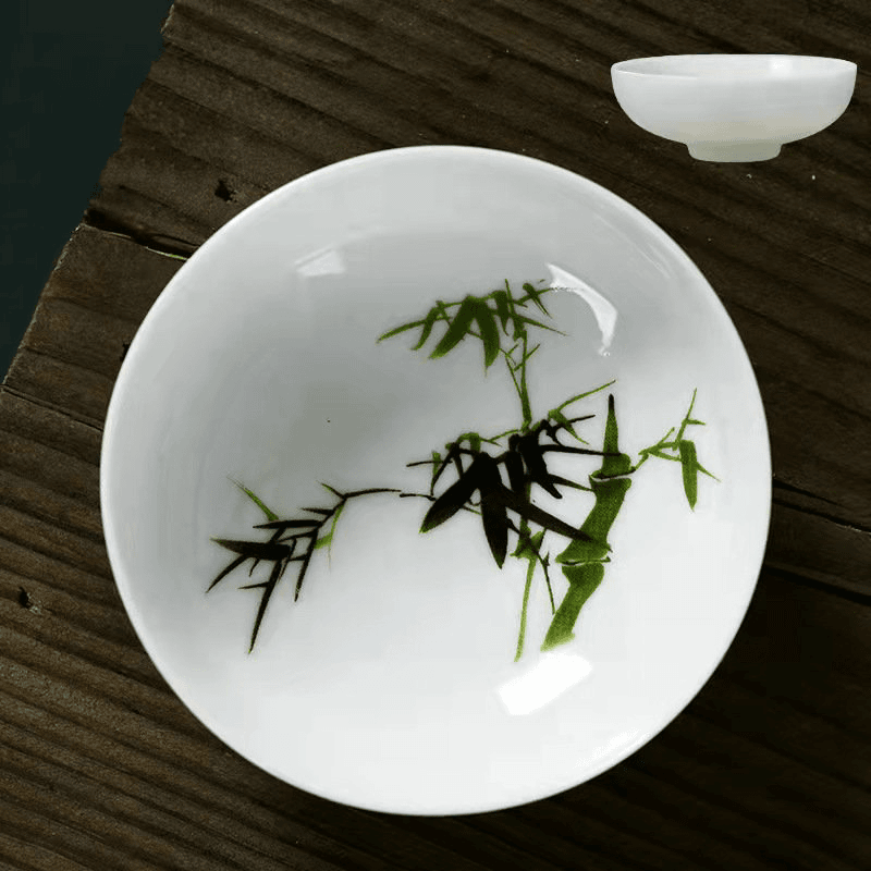 功夫茶杯景德镇超薄胎手绘陶瓷茶具大号茶碗青花瓷主人杯喝茶杯