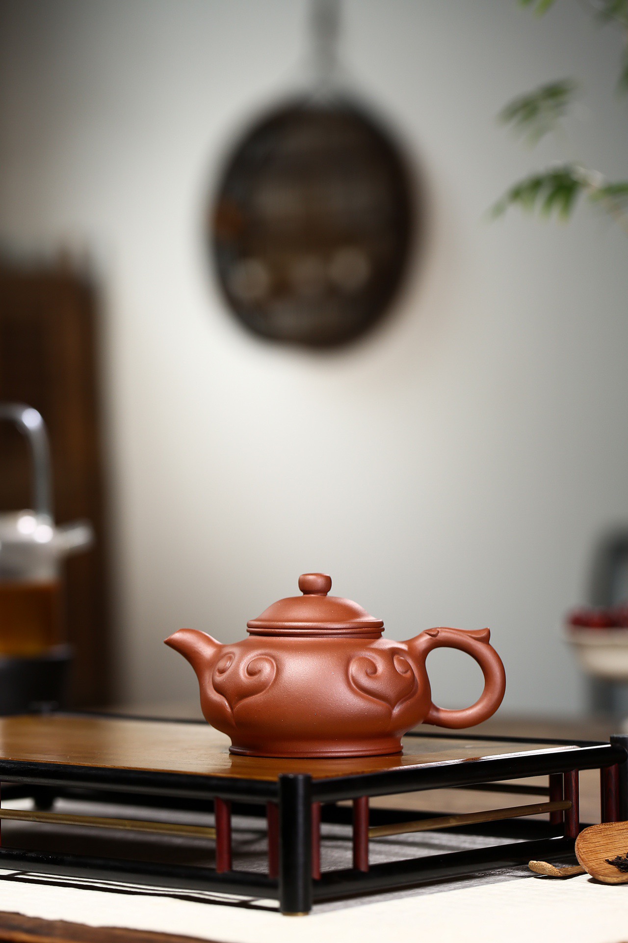 【正高工王林仙紫砂壶】如意掇只·精工半手·黄龙山原矿清水泥·200ml