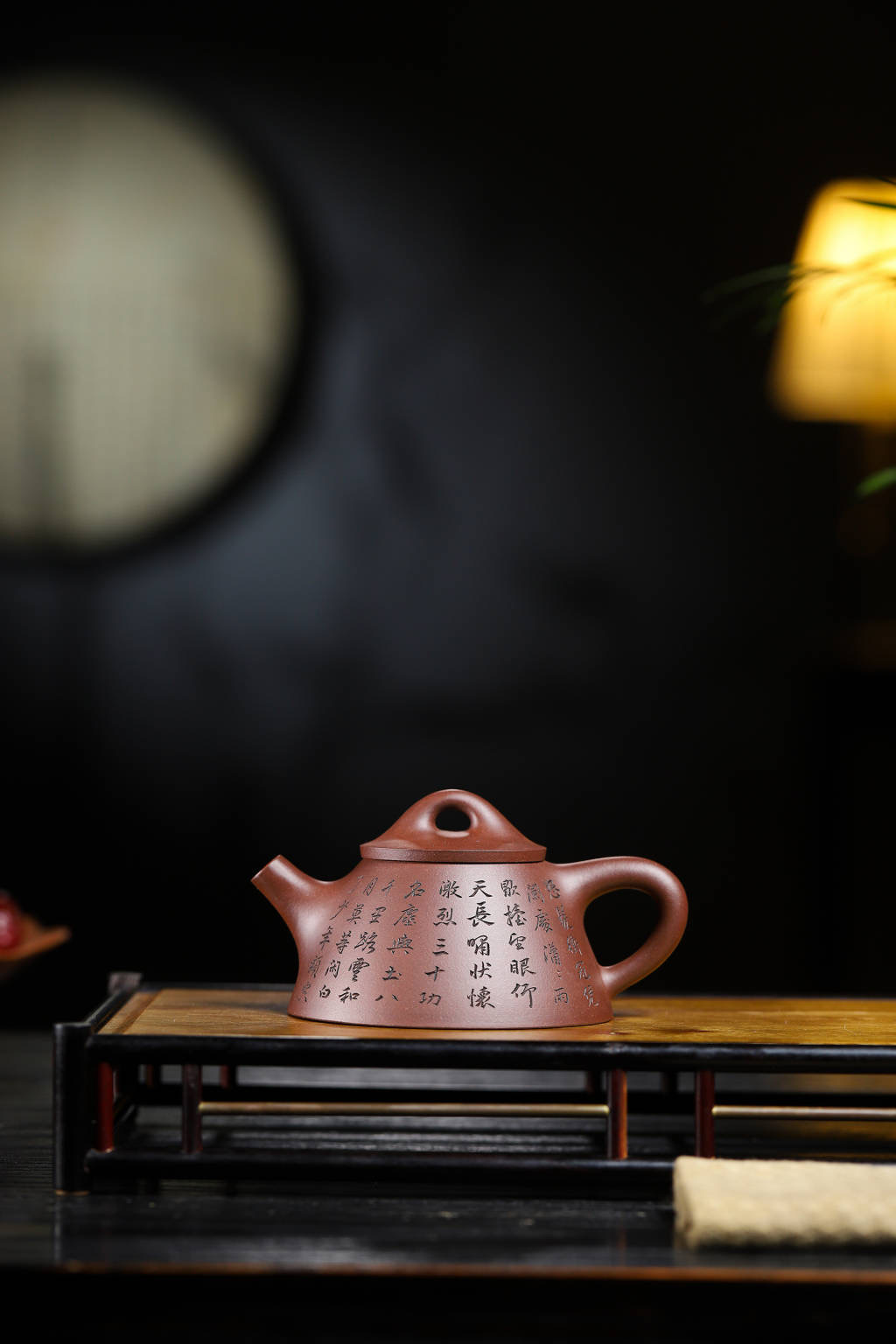 【国工蒋洁紫砂壶】霸王石瓢·全手工·黄龙山原矿老紫泥·230ml