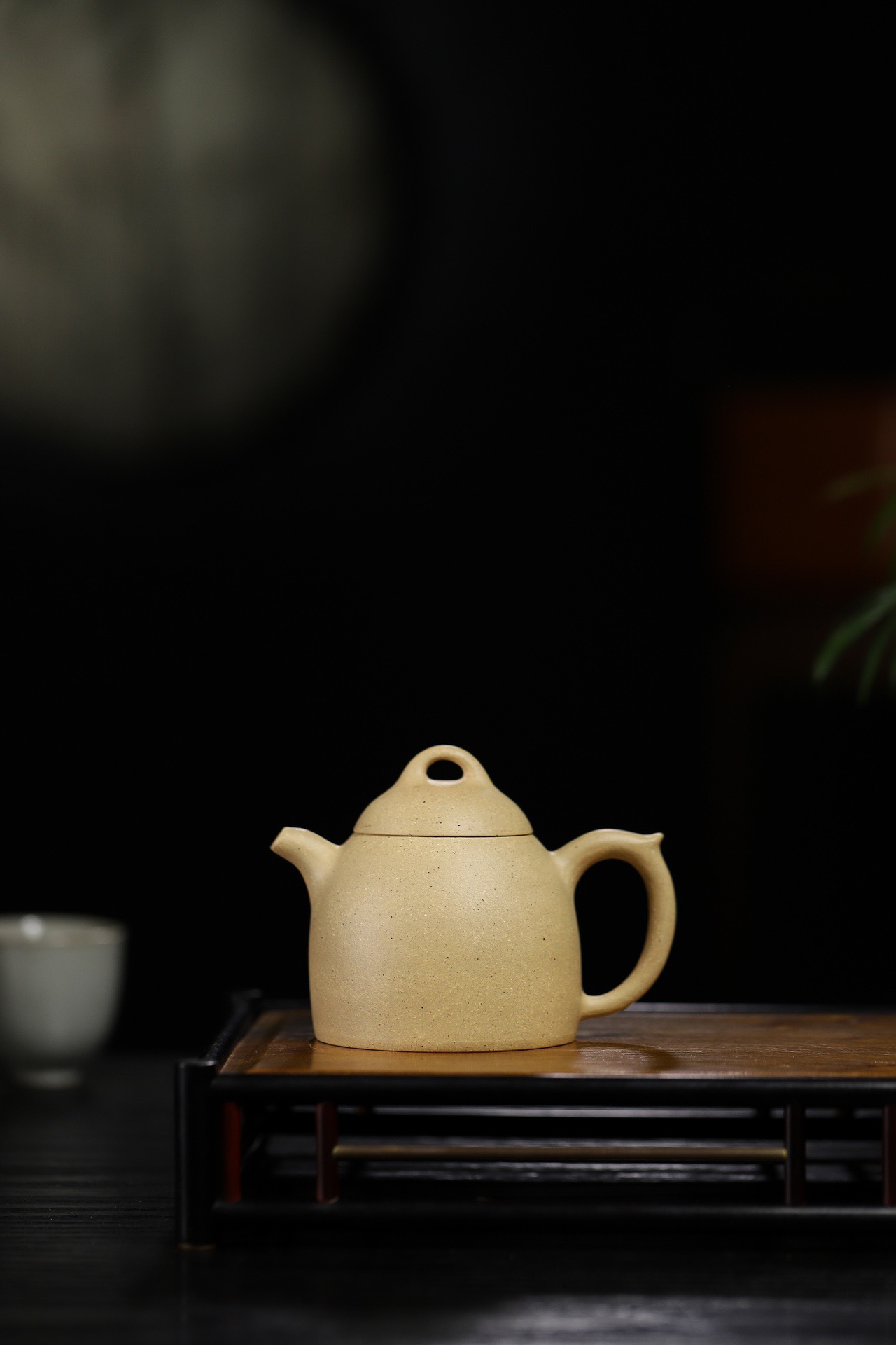 【正高工王林仙紫砂壶】秦权壶·全手工·黄龙山原矿本山绿泥·200ml